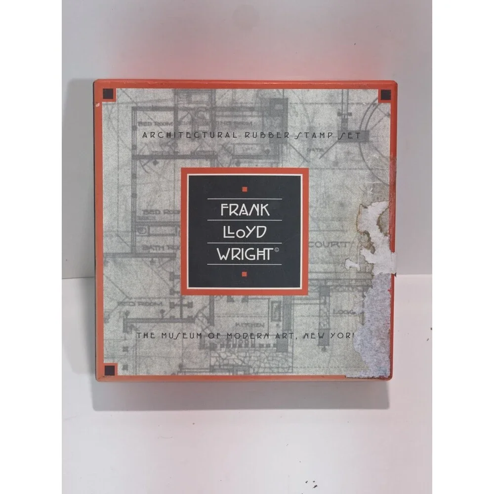 Frank Lloyd Wright Architectural Rubber Stamp Set Museum of Modern Art MoMA